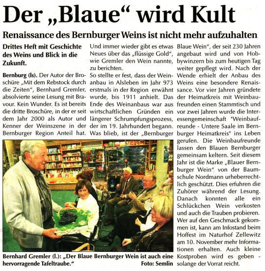 Pressebeitrag Wochenspiegel